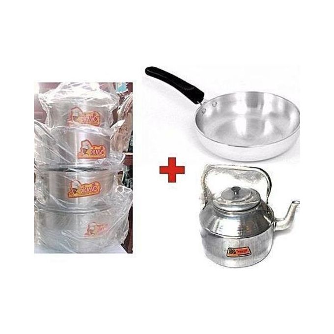 Picasso Cooking Pots Set Of 4, Kettle And Frying Pan